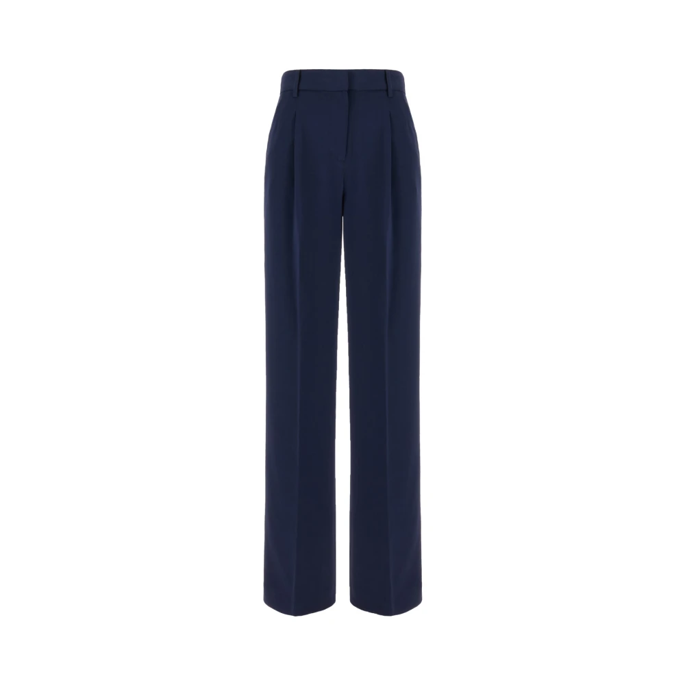 Michael Kors Women's Blue Wide Trousers - Wide Trousers - Xs - Trousers