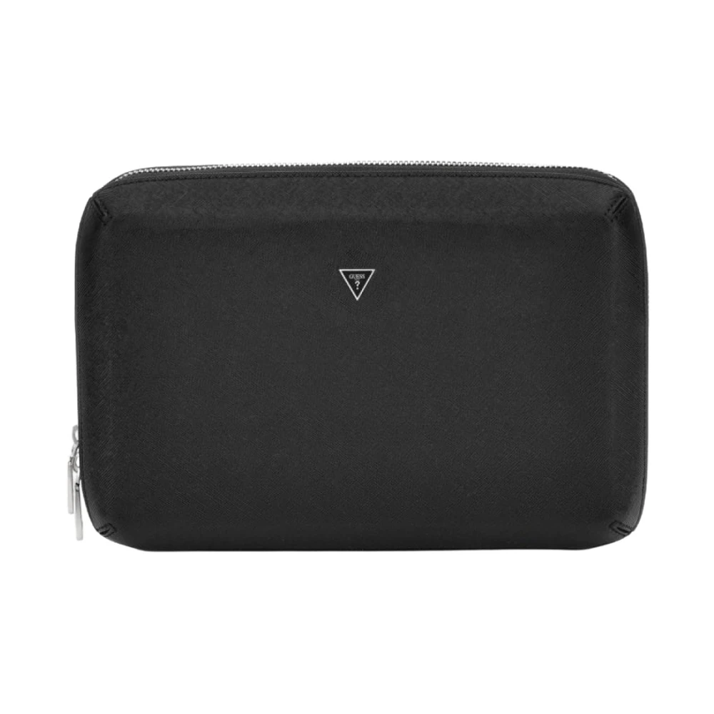 Guess Zwarte Kubus Clutch Handtas Black Heren