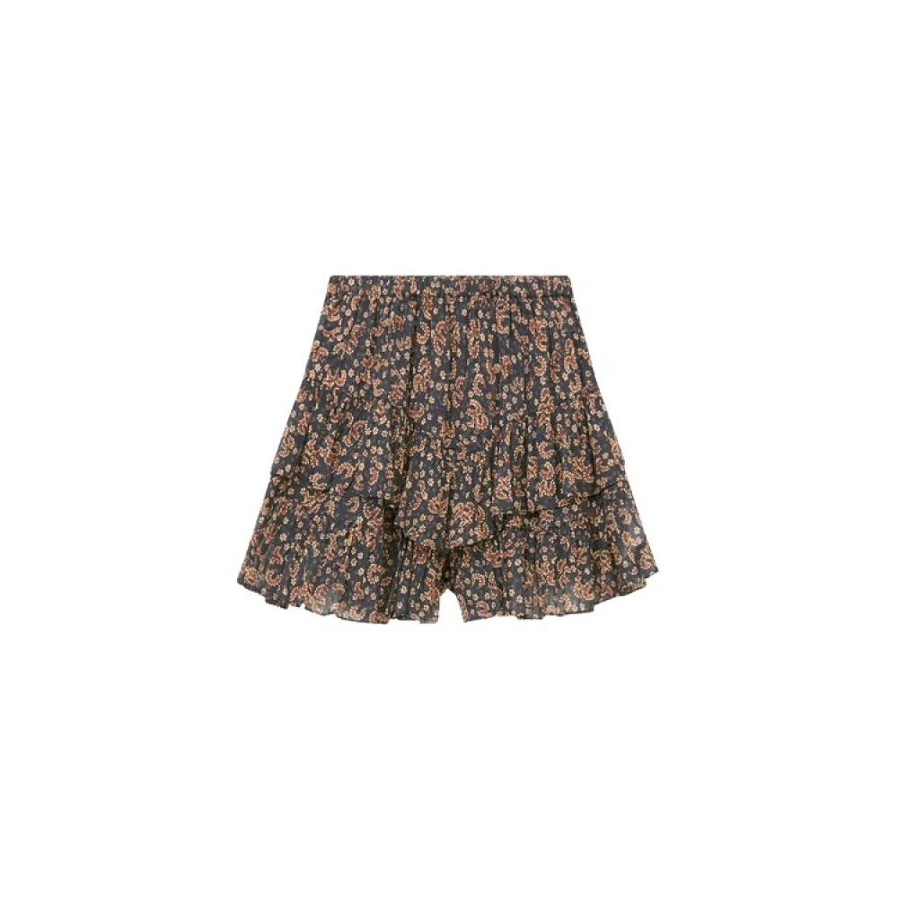 Isabel Marant Étoile Gerimpelde katoenen shorts met elastische taille Black Dames