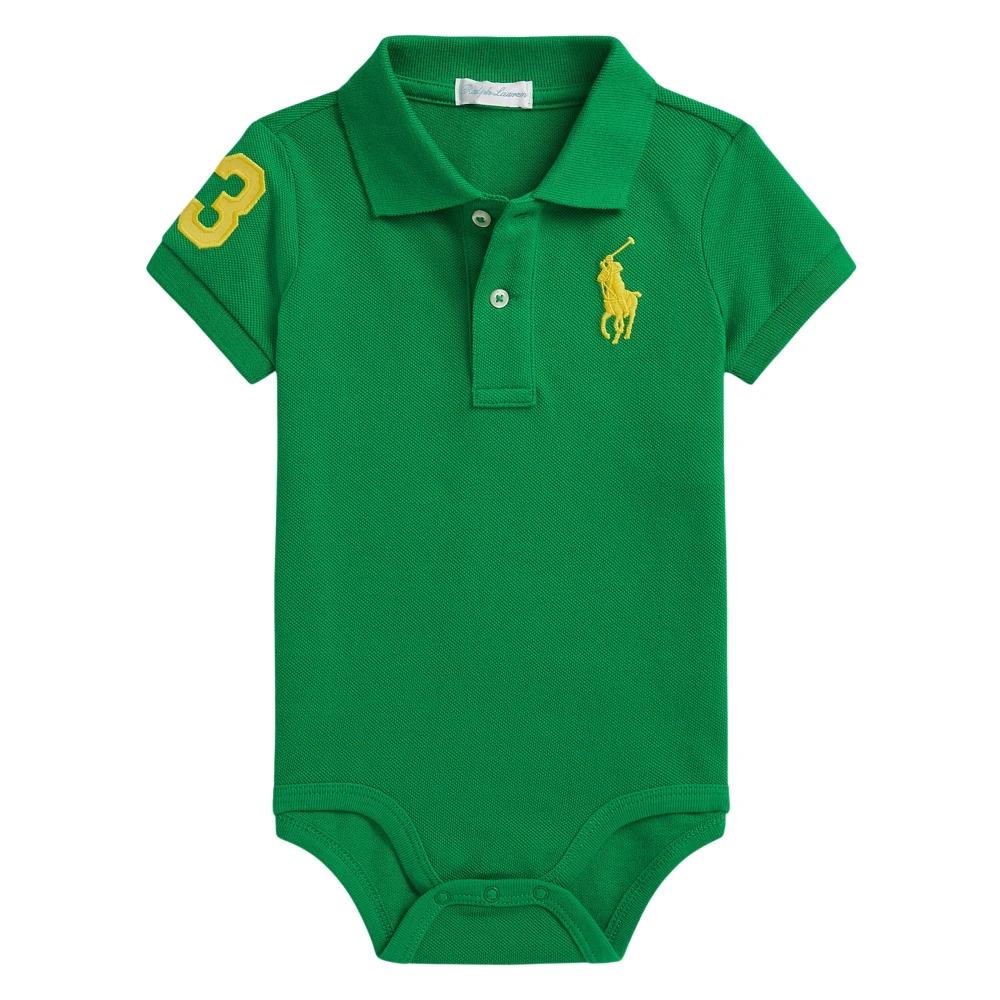 Ralph Lauren Men's Green Logo Bodysuit