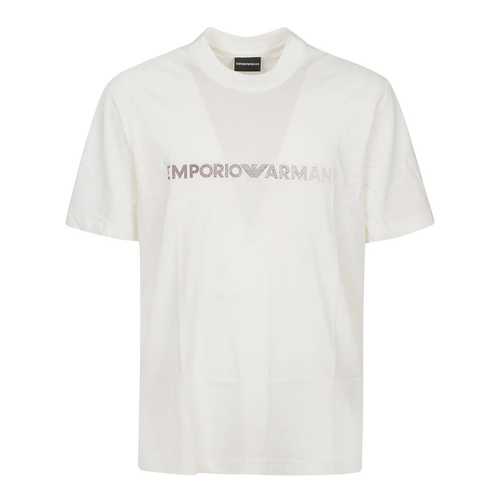 Emporio Armani Klassieke Crema T-Shirt White Heren
