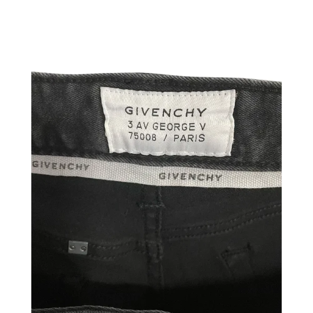 Givenchy Pre-owned Cotton jeans Black Heren