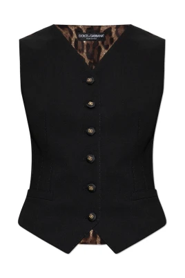 Combined Fabrics Vest
