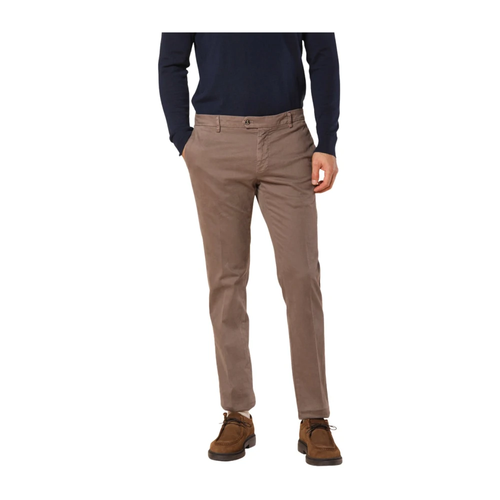 Mason's Chino broek met sartoriale details Brown Heren