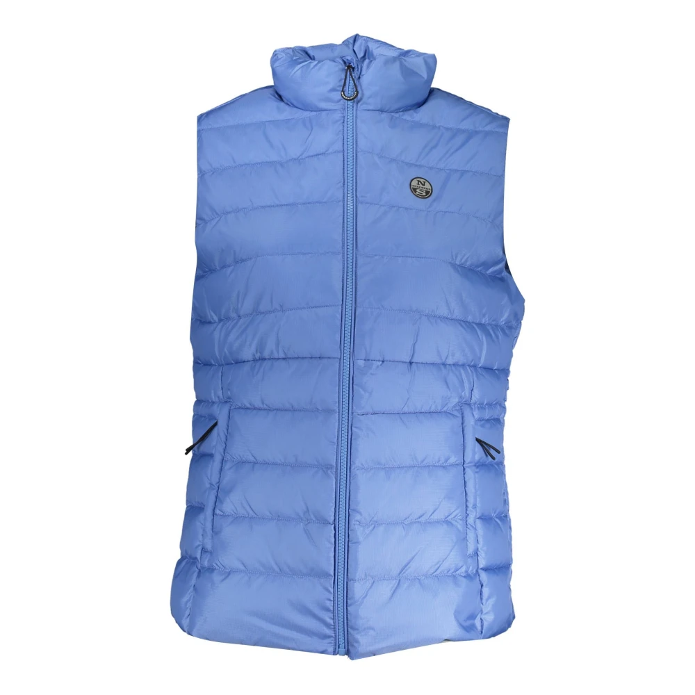 North Sails Women's Blue Sleeveless Vest With Pockets