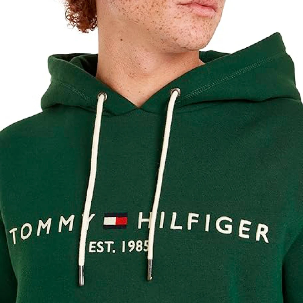 Tommy Hilfiger Groene Sweater Katoen Polyester Mix Regular Fit Green Heren