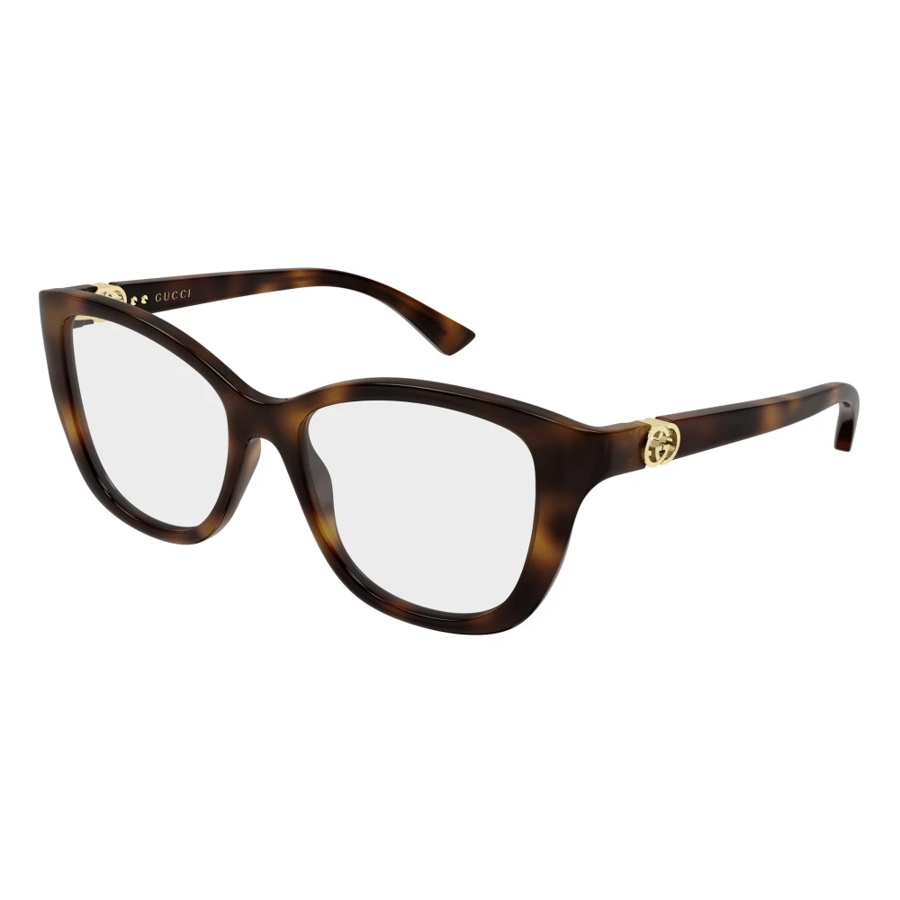Gucci Gg2195o 002 Woman Optical Frames Injected Havana Transparent Cat Eye - Image 2