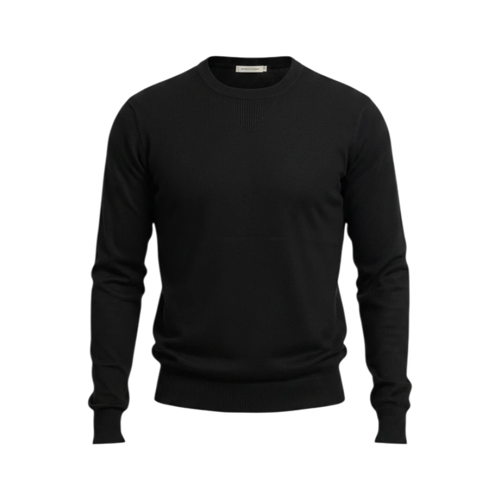 John Richmond Men's Black Maglia Girocollo Richmond X - Round-Neck Knitwear - L - Knitwear