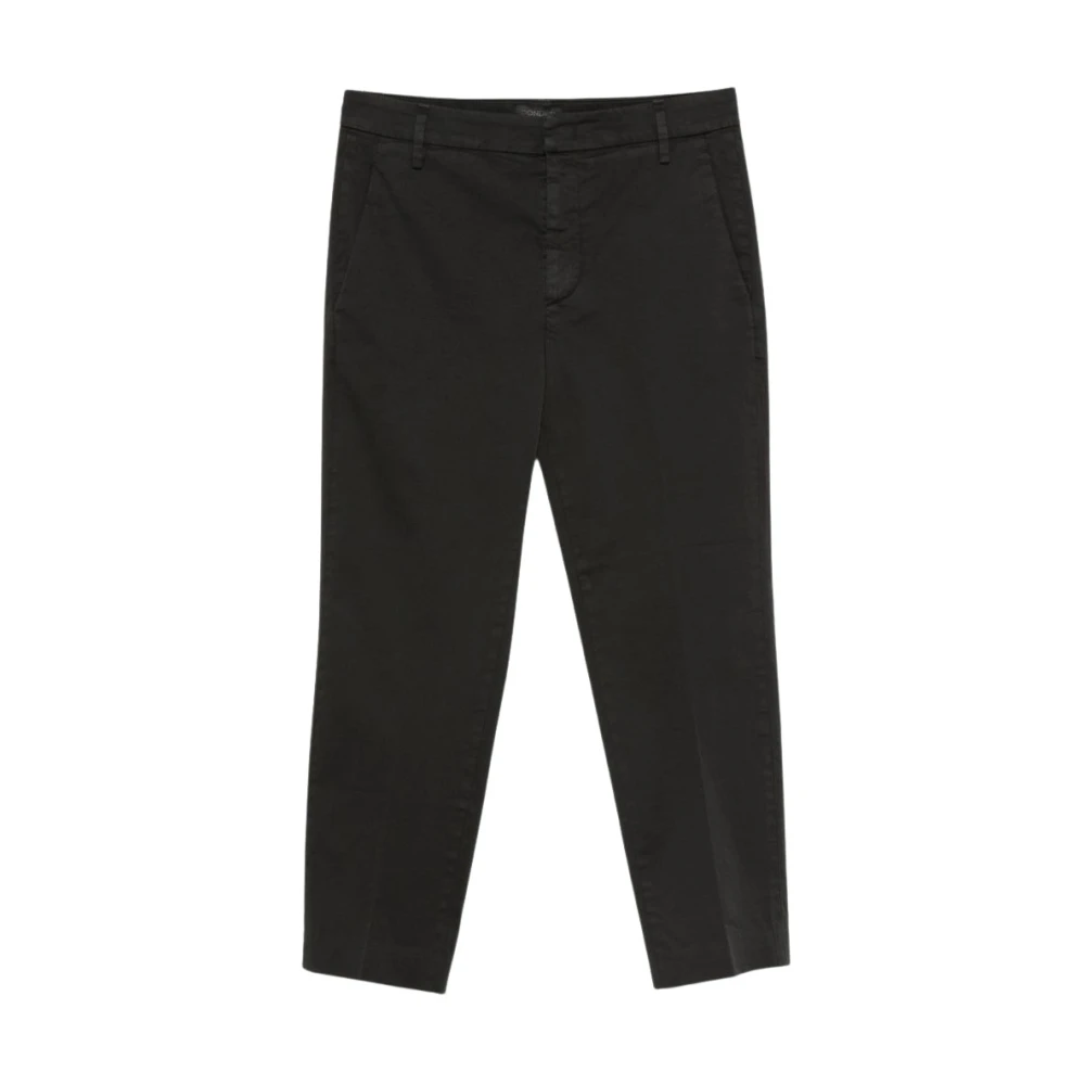 Dondup Women's Black Cropped Trousers