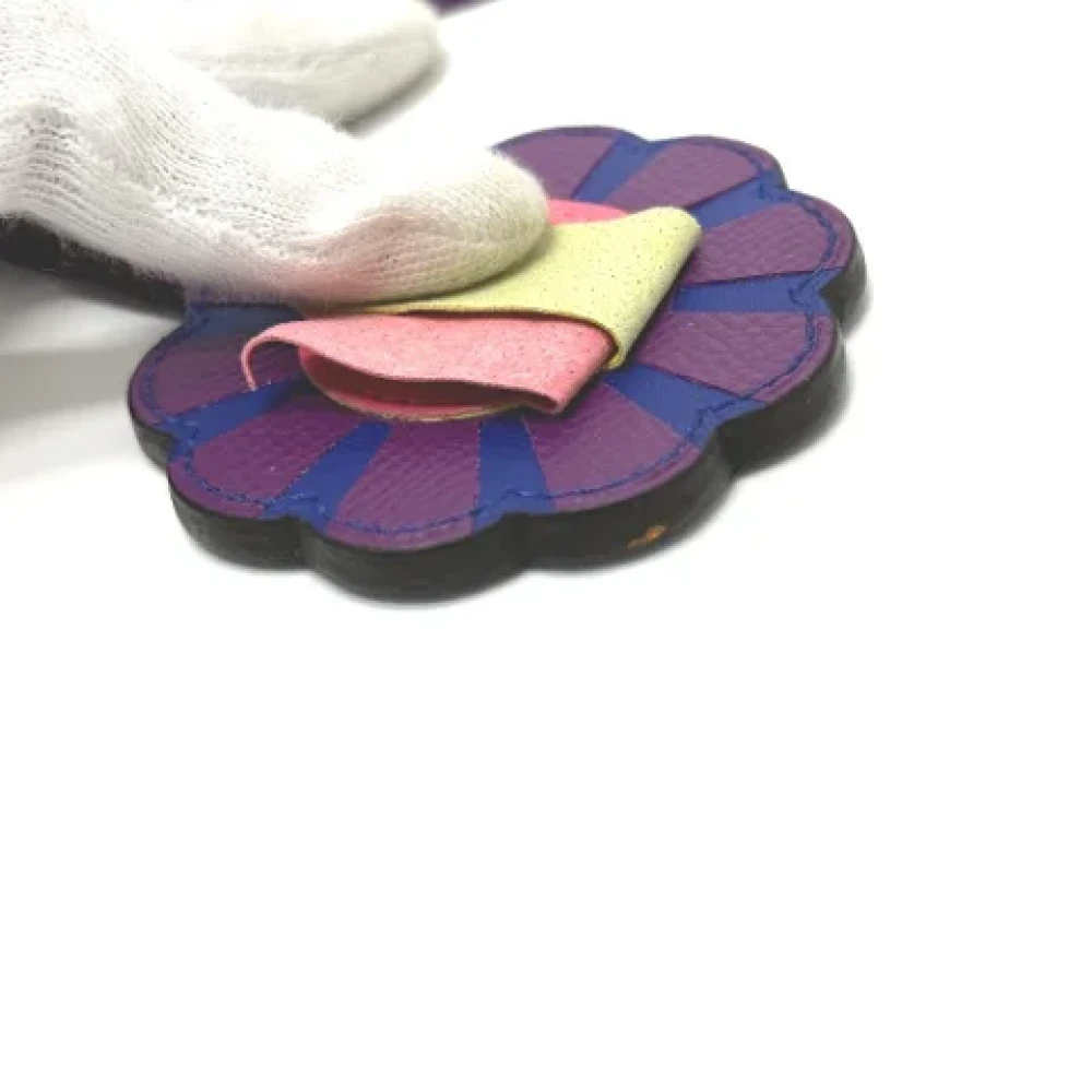 Hermès Vintage Pre-owned Leather key-holders Purple Dames