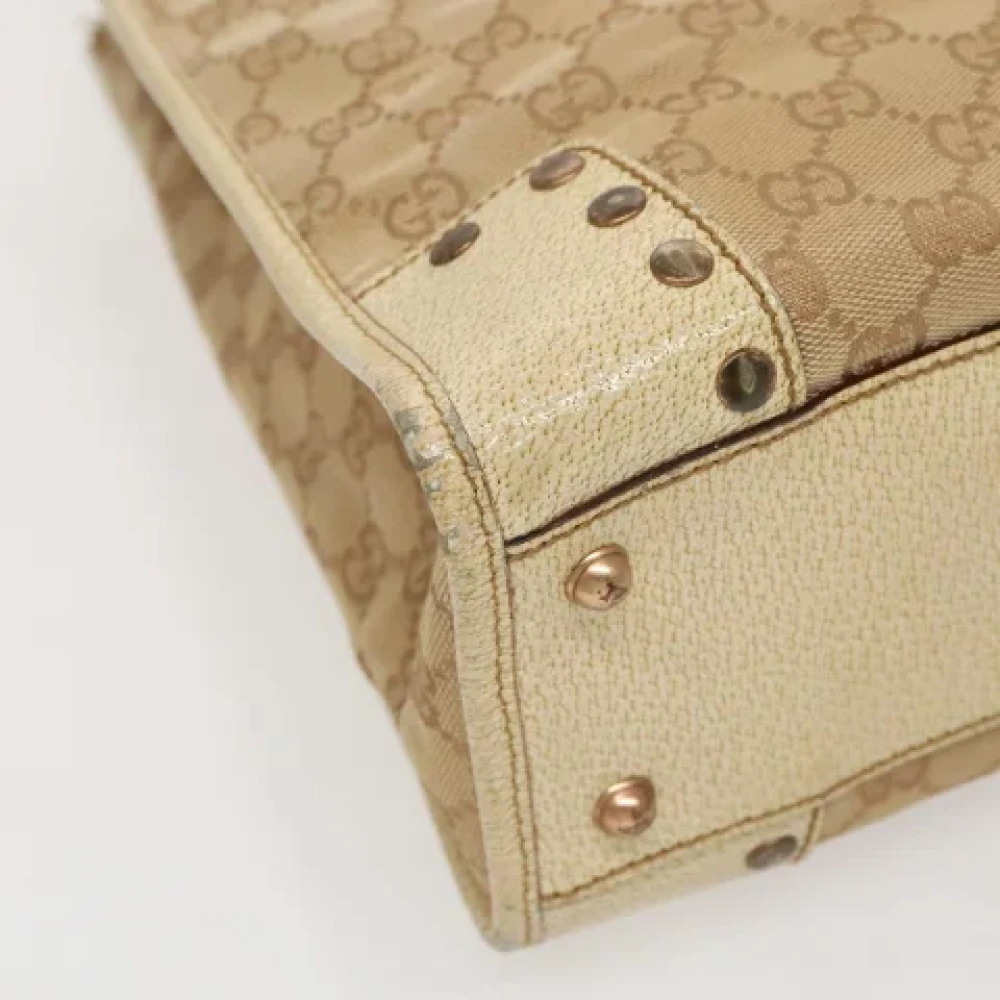 Gucci Vintage Pre-owned Canvas gucci-bags Beige Dames
