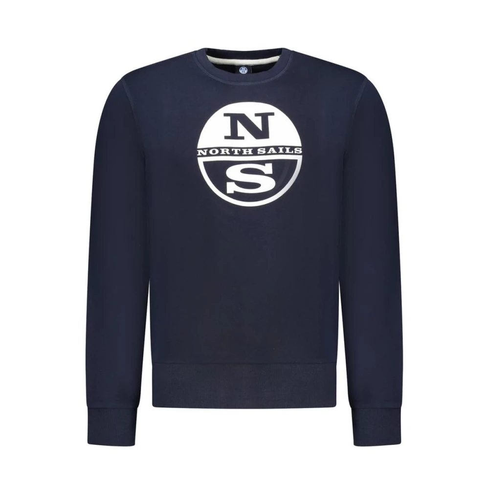 North Sails, Herren, Pullover, Blue Cotton Men Sweatshirt, Blau, (L) - Bild 3