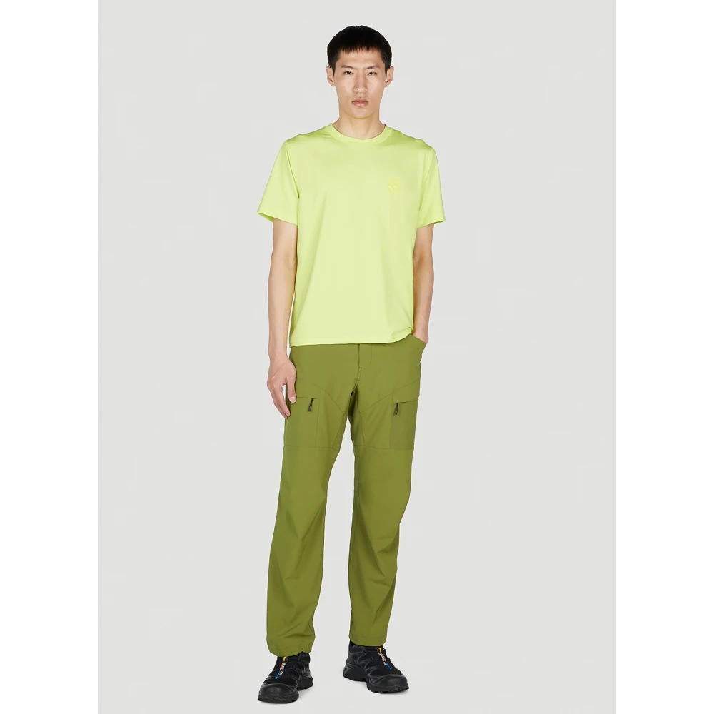 Ostrya Actief T-shirt met Borstlogo Print Green Heren