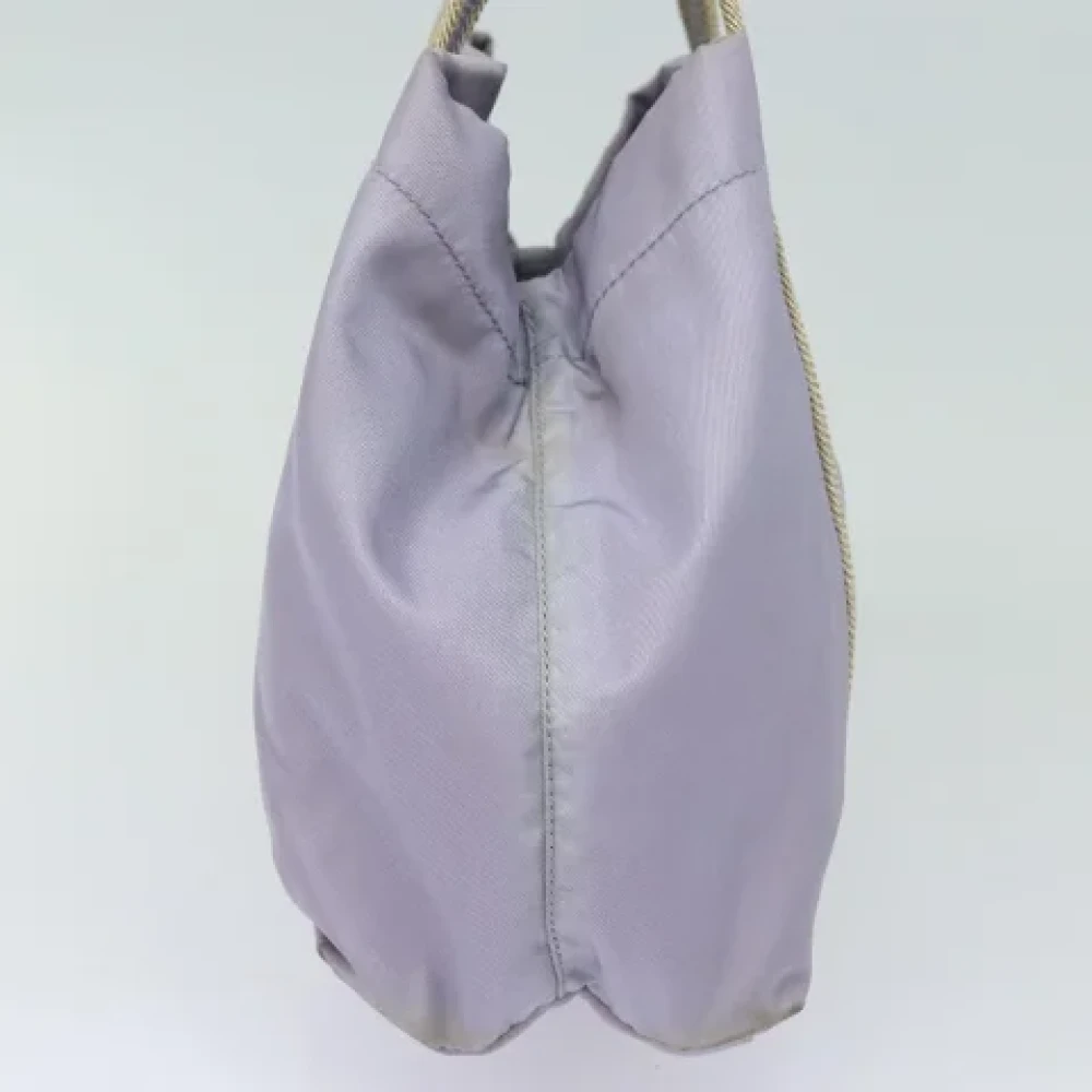 Prada Vintage Pre-owned Nylon handbags Purple Dames