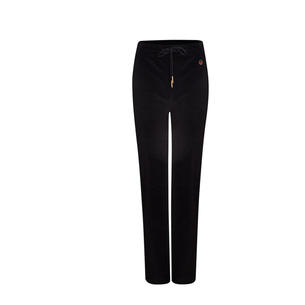 Busnel Veloursbroek voor de winter Black Dames