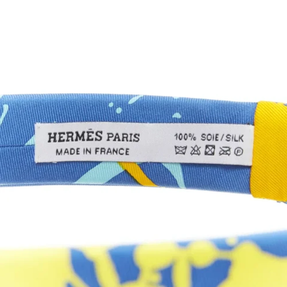 Hermès Vintage Pre-owned Silk hair-accessories Blue Dames