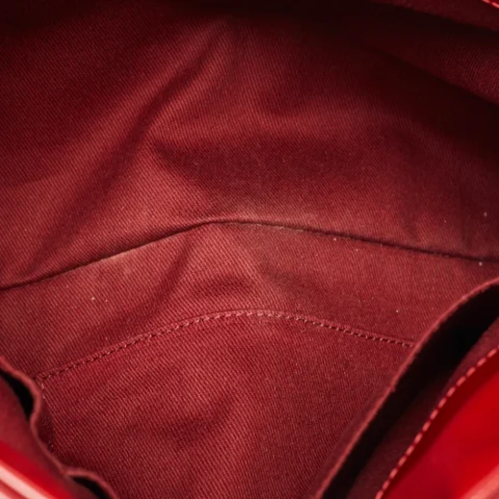 Chanel Vintage Pre-owned Leather chanel-bags Red Dames
