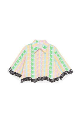 chemise-casual-en-popeline-de-coton-coloree