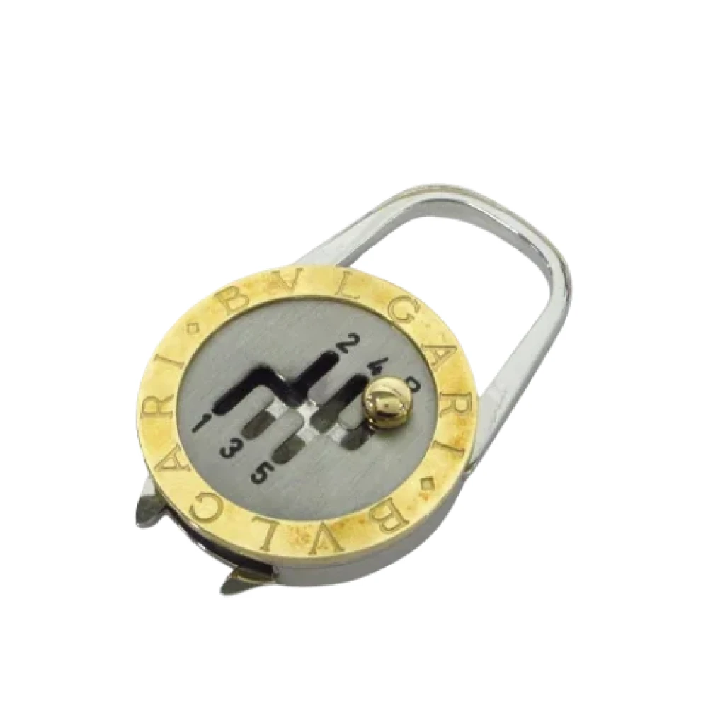 Bvlgari Vintage Pre-owned Stainless Steel key-holders Yellow Unisex