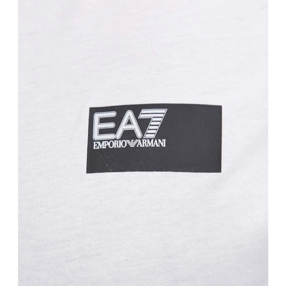 Armani Grafische SS T-shirt in wit White Heren