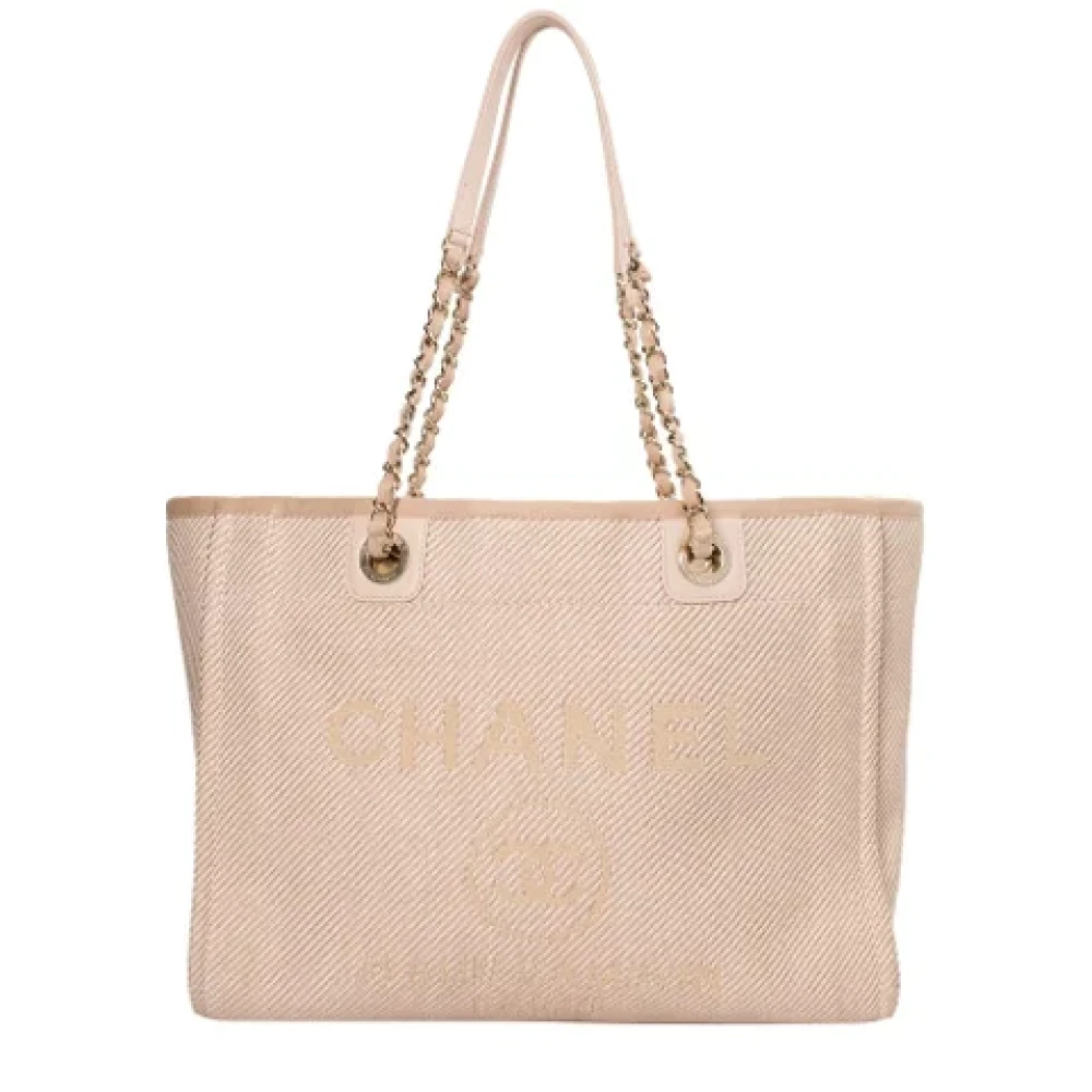 Chanel Vintage Pre-owned Canvas chanel-bags Pink Dames