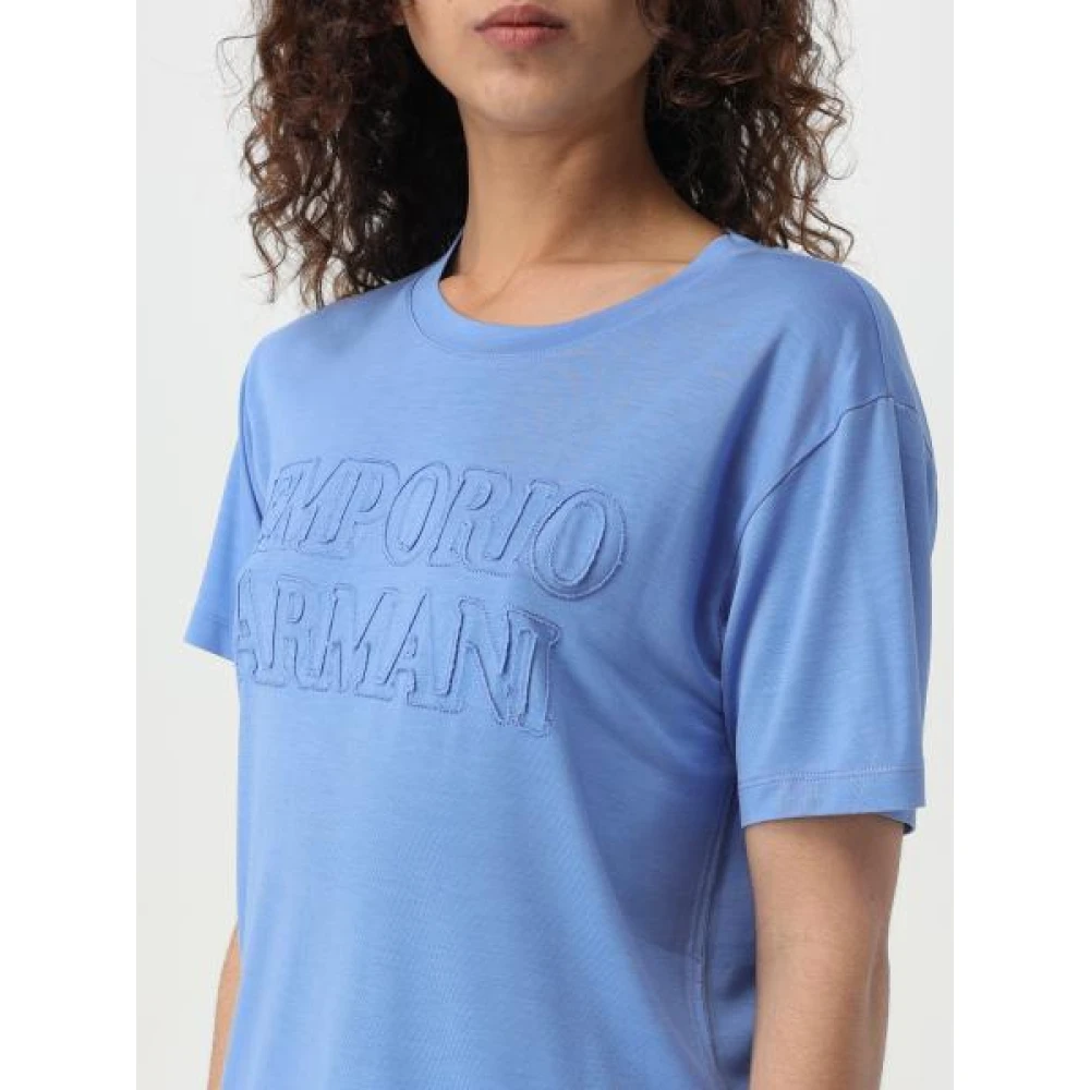 Emporio Armani Stijlvolle T-shirts en Polos Blue Dames