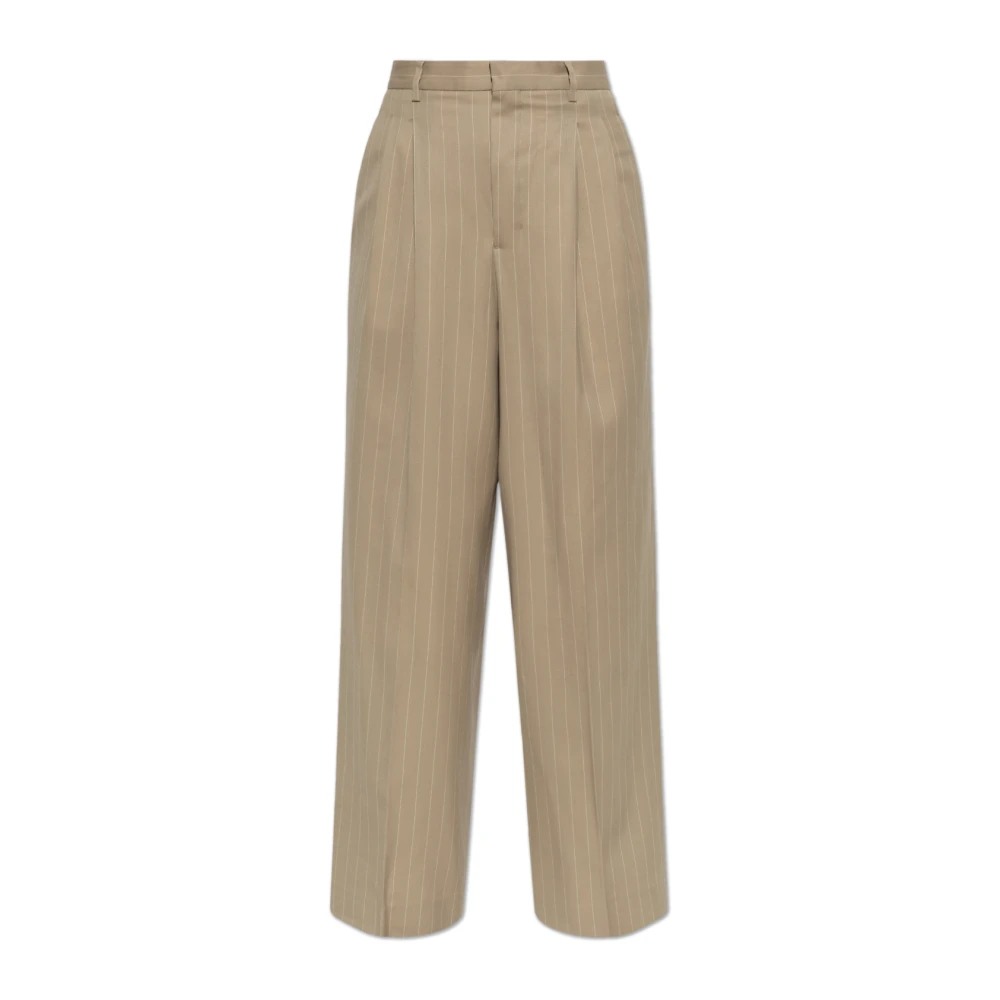 Ami Paris Donna Beige Pantaloni, 2XS, New,