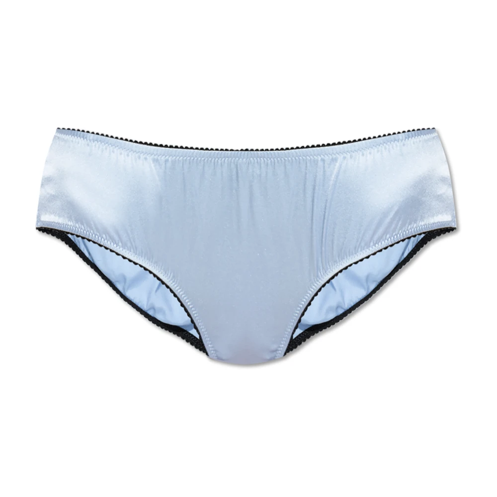 Dolce & Gabbana Donna Blu - Mutande Di Seta - Underwear - L