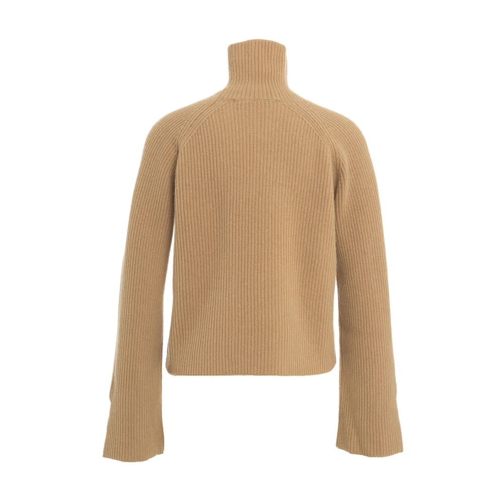 Jucca Italiaanse Gebreide Wollen Trui Brown Dames