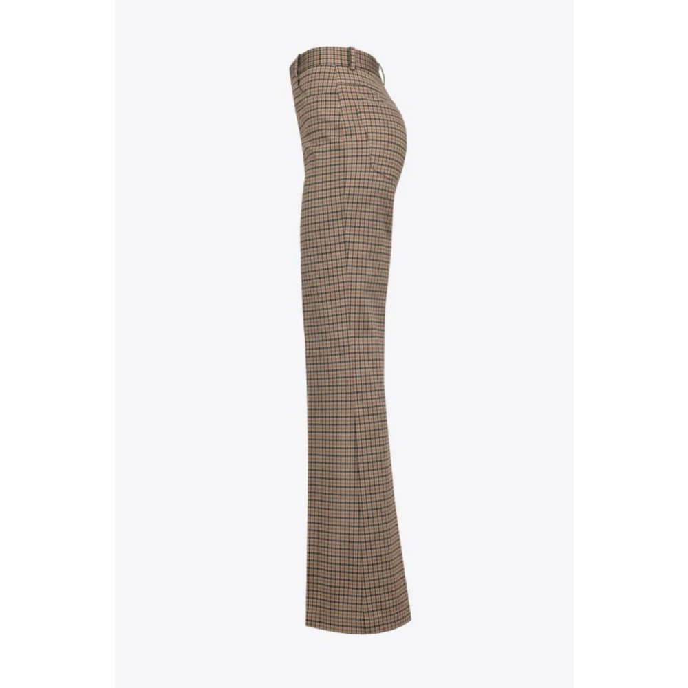 pinko Pied de Poule Broek Beige Dames