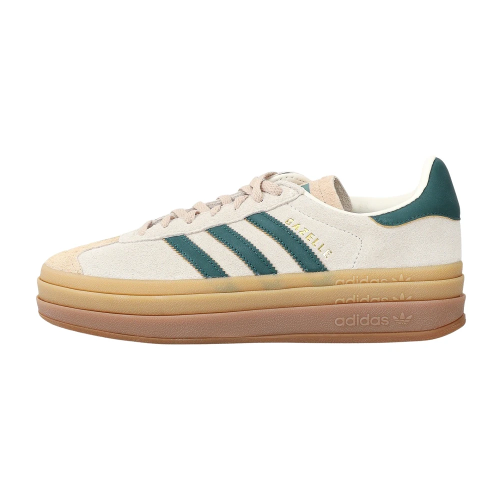 Adidas Originals Women's White Gazelle Bold Sneakers For