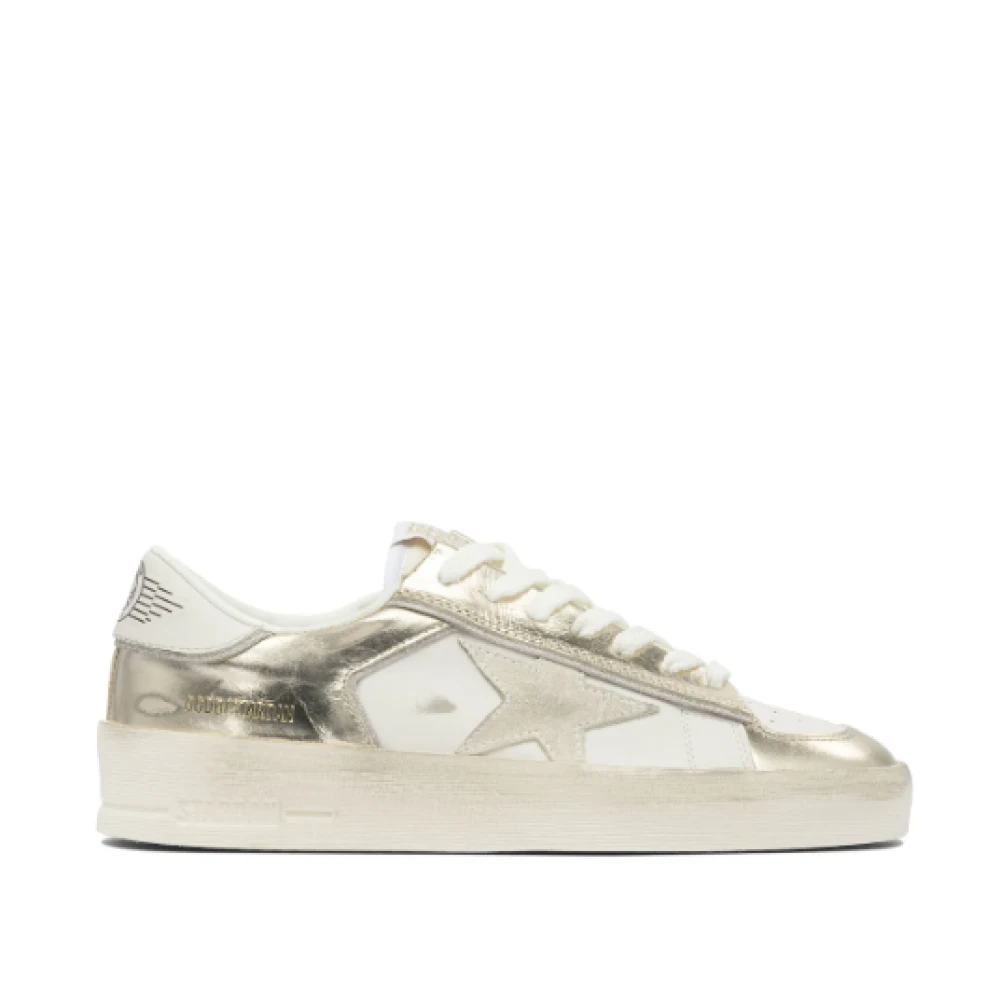 Golden Goose Gouden Stardan Leren Sneakers Italië Dames Schoenen Veelkleurig Multicolor