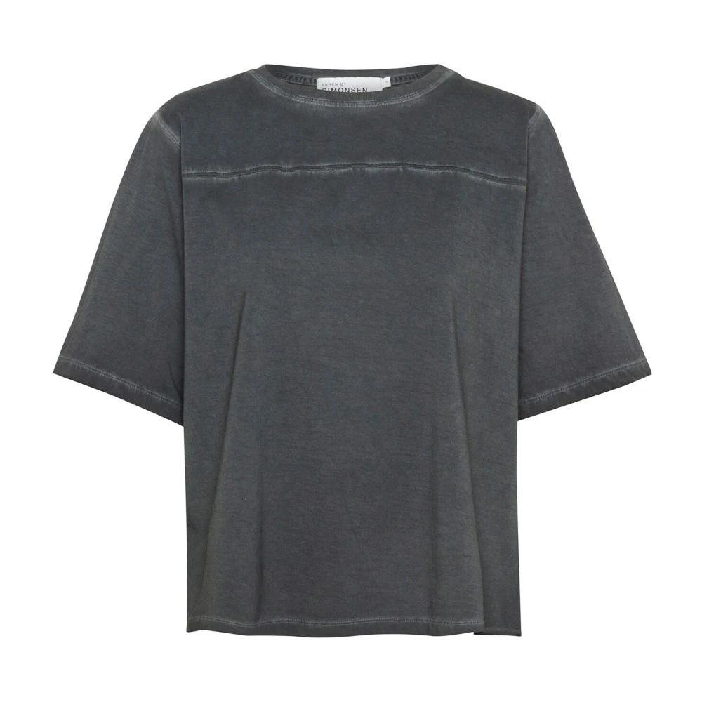 Karen by Simonsen Amanda Tee Thunderstorm Top Gray Dames