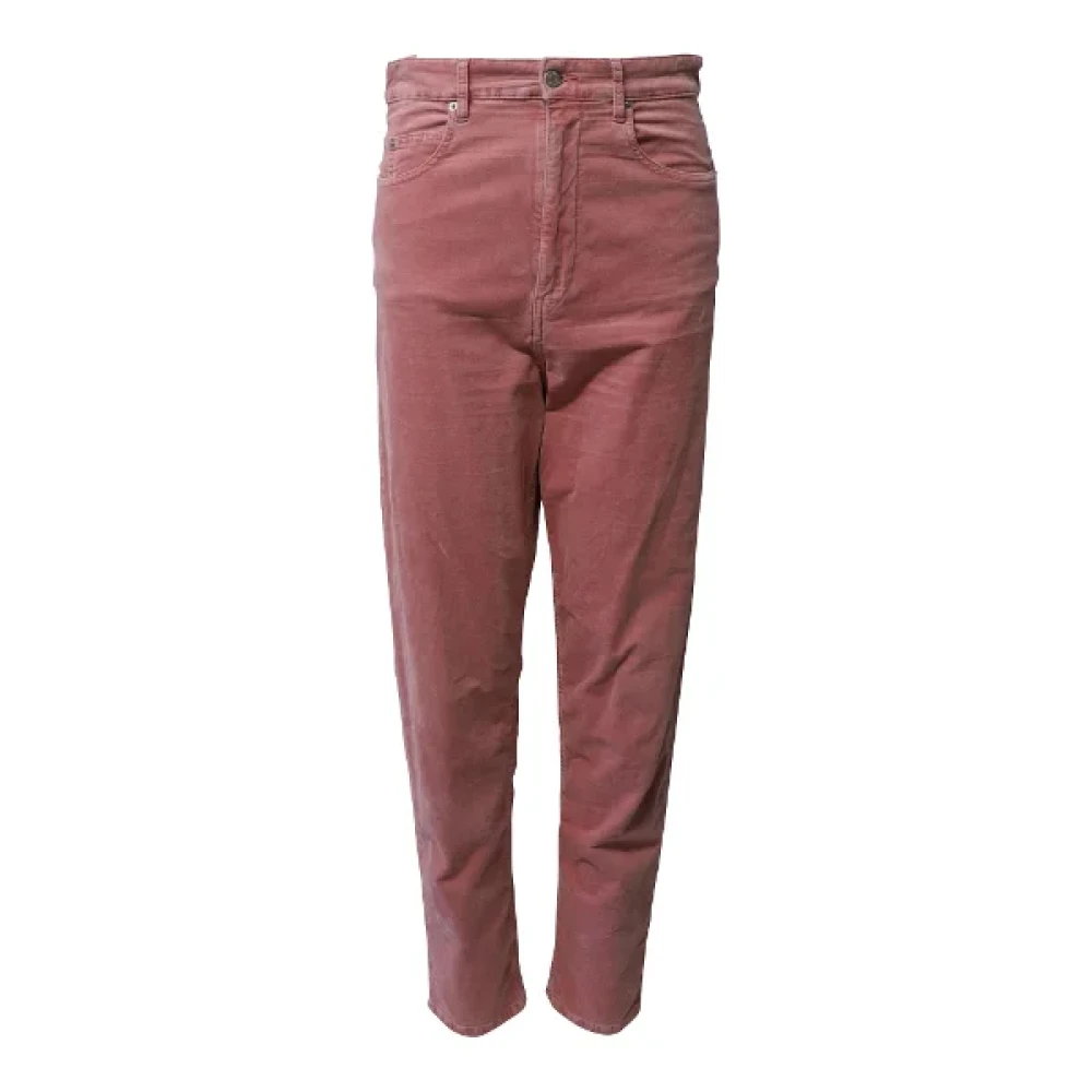 Isabel Marant Pre-owned Cotton jeans Pink Dames
