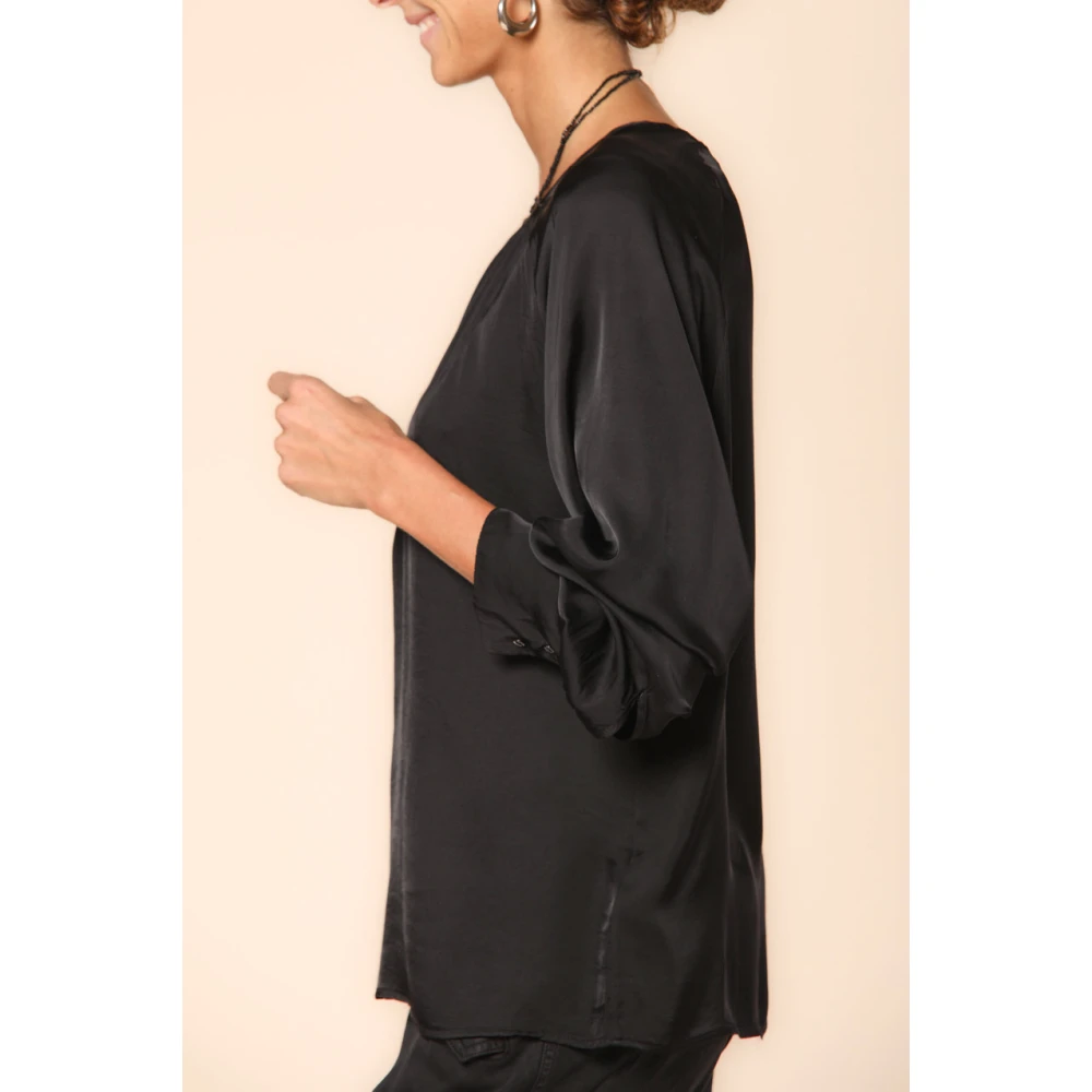 Mason's Elegante Viscose Winter Shirt Carla Black Dames