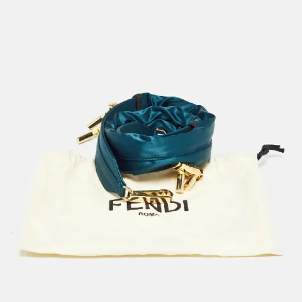 Fendi Vintage Pre-owned Satin home-office Blue Dames