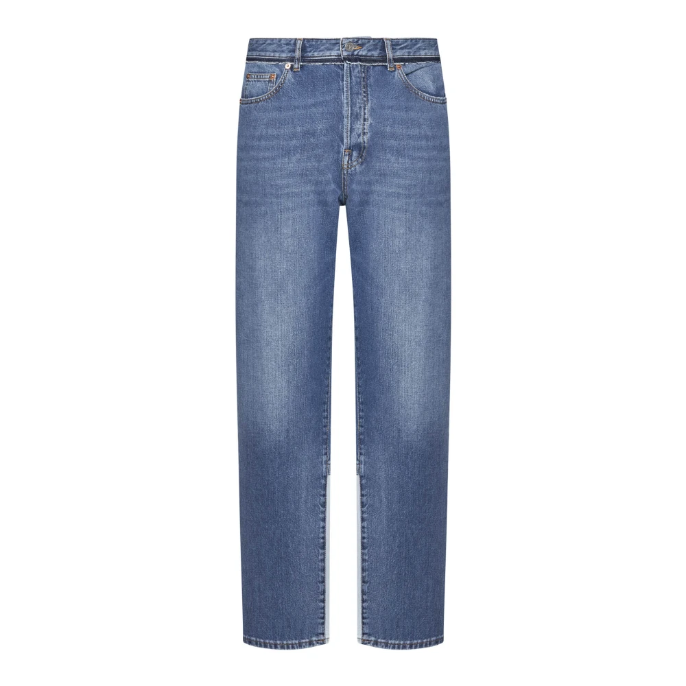 Valentino Klassieke Straight Fit Jeans Blue Heren