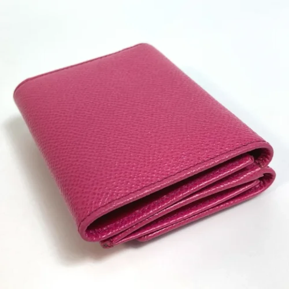 Dolce & Gabbana Pre-owned Leather wallets Pink Dames
