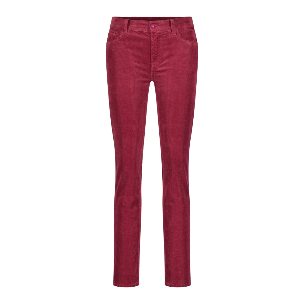 7 For All Mankind Corduroy Jeans Red Dames