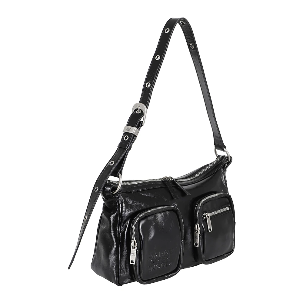 Marge Sherwood Hobo Stijl Schoudertas Black Dames