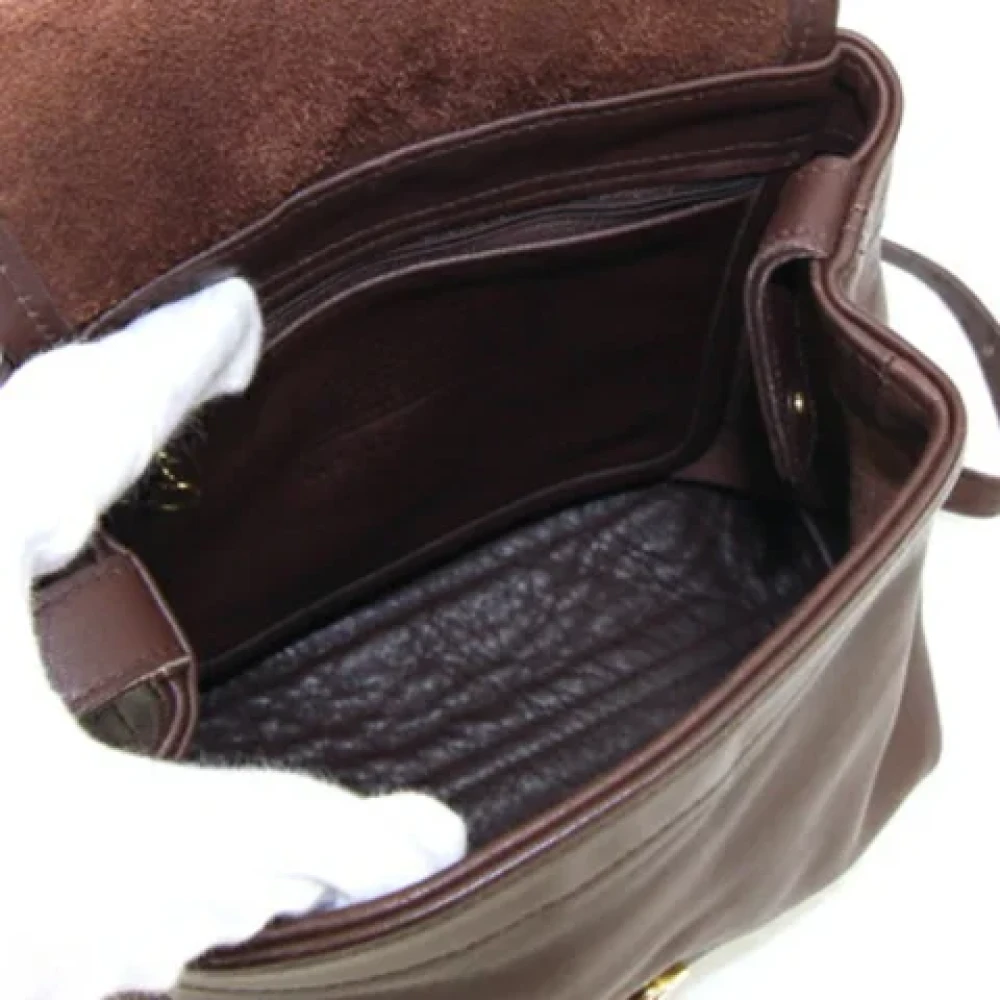 Coach Pre-owned Leather backpacks Brown Dames