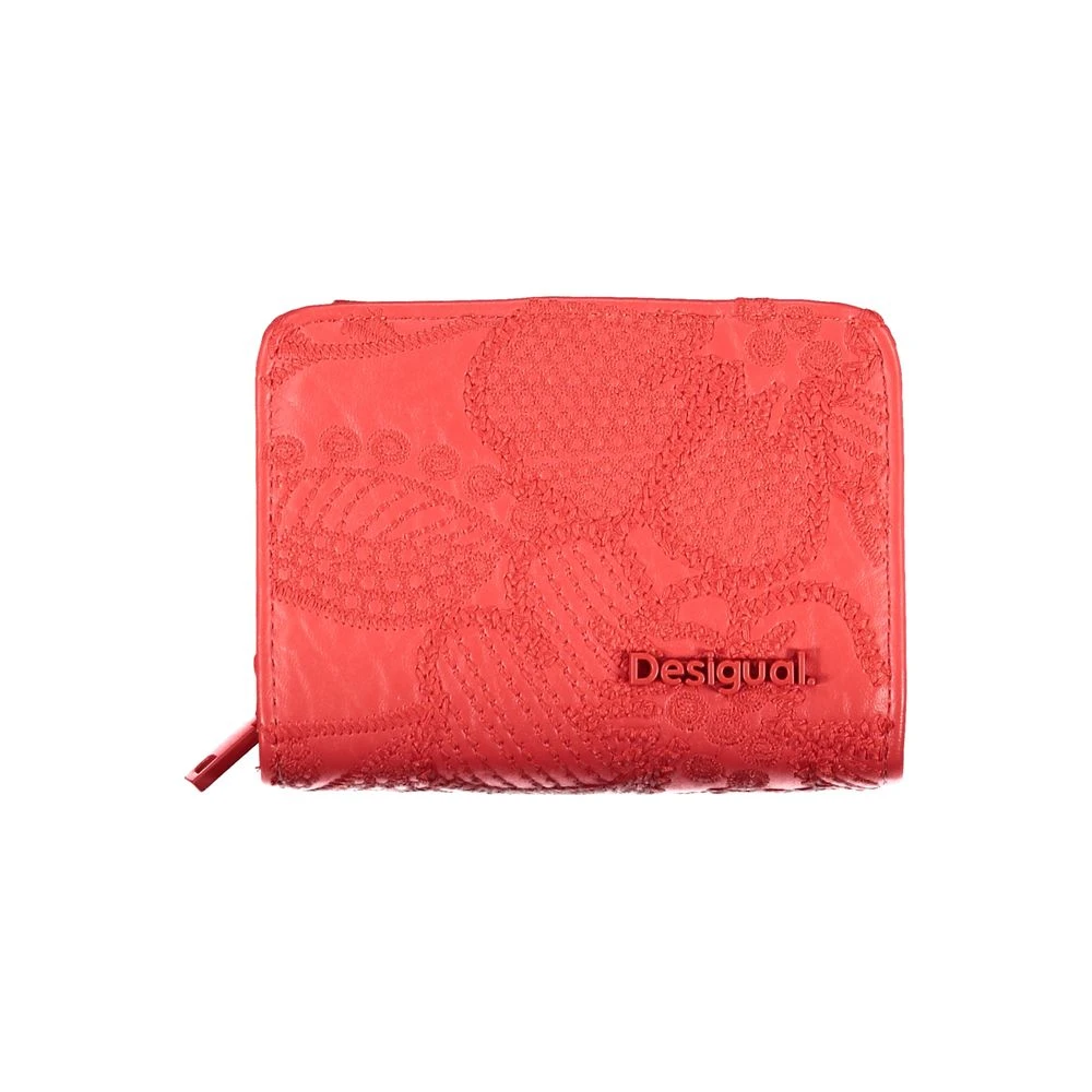 Desigual Rode Portemonnee met Rits en Logo Red Dames