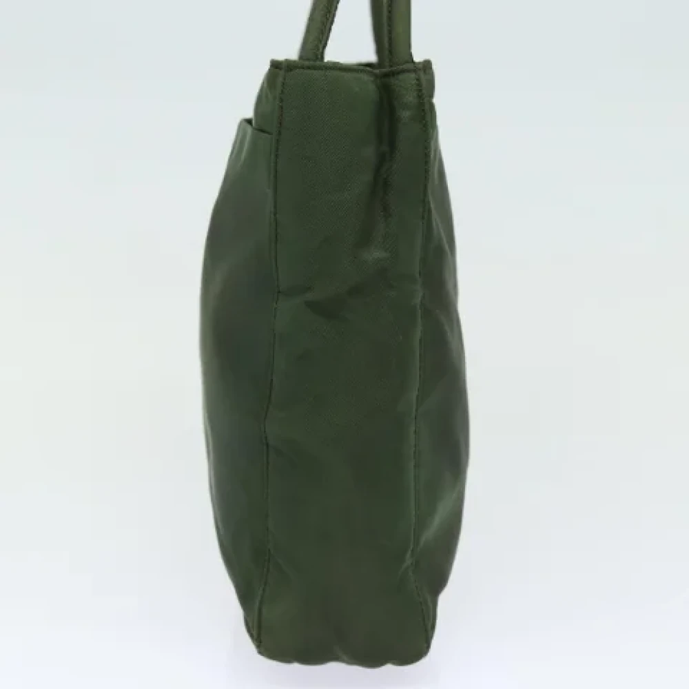 Prada Vintage Pre-owned Nylon totes Green Dames