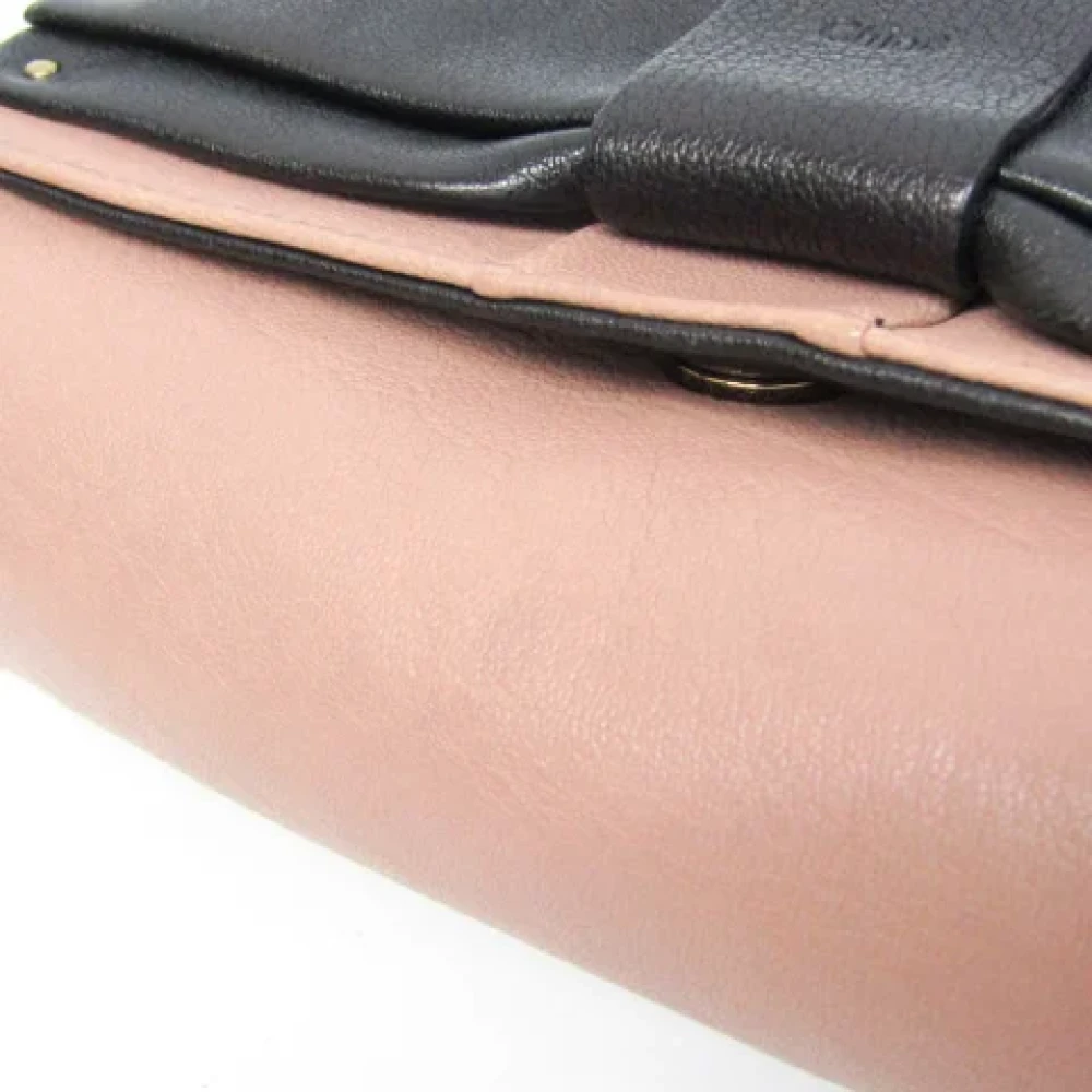 Chloé Pre-owned Leather crossbody-bags Pink Dames