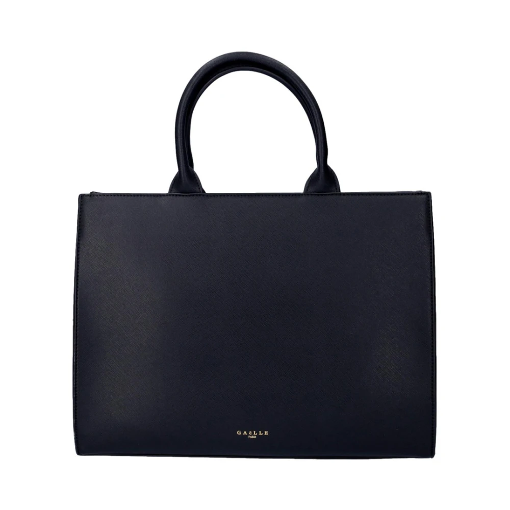 Gaëlle Paris Zwarte Synthetische Shopper Tas met Double G Patch Black Dames