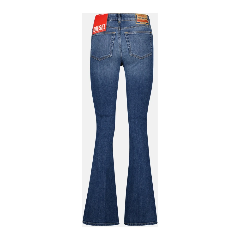 Diesel Bootcut Blauwe Gewassen Jeans 2025 Collectie Blue Dames