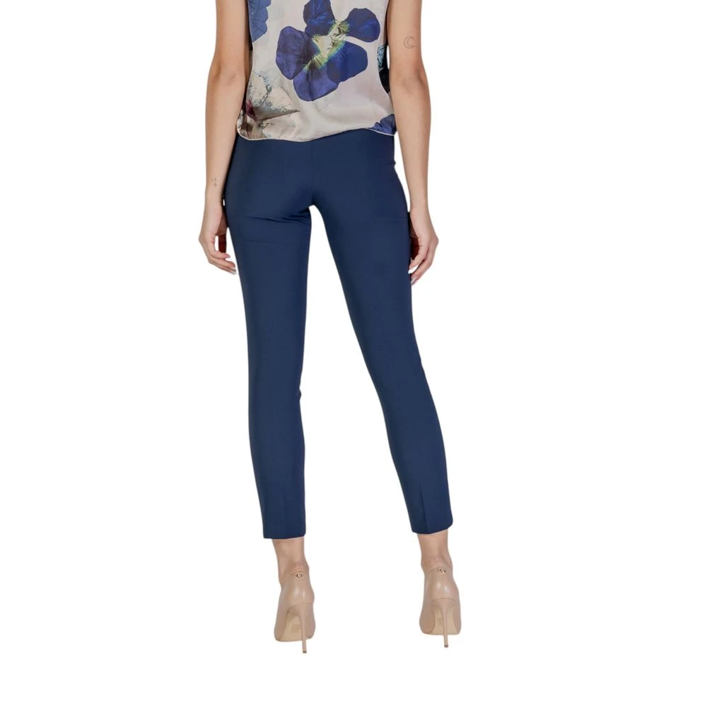 RINASCIMENTO Blauwe Polyester Dames Sigaretbroek Blue Dames