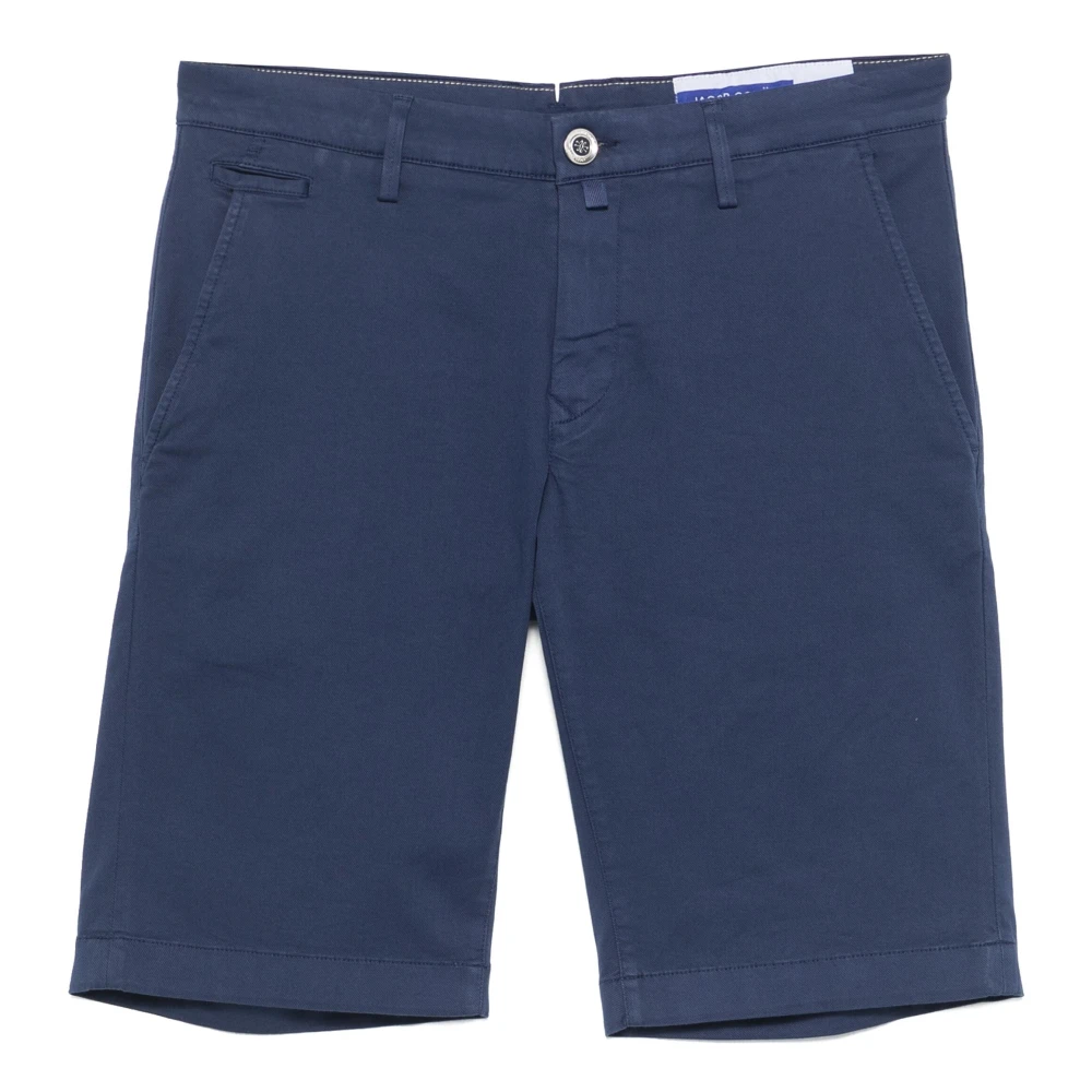 Jacob Cohën Katoen Lyocell Shorts met Zakken Blue Heren