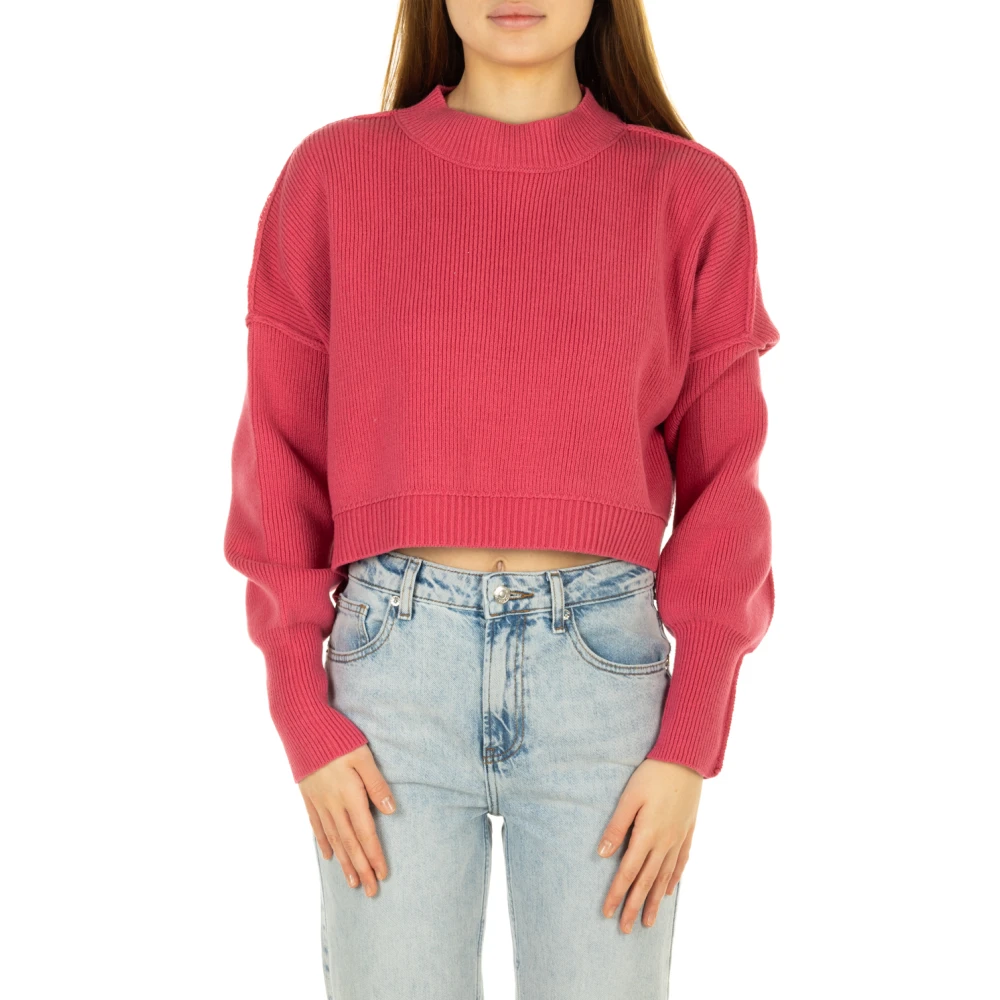 Free People Roze Sweater Easy Street Pullover Pink Dames