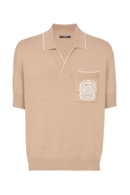 logo-brode-col-en-v-manches-courtes-t-shirt